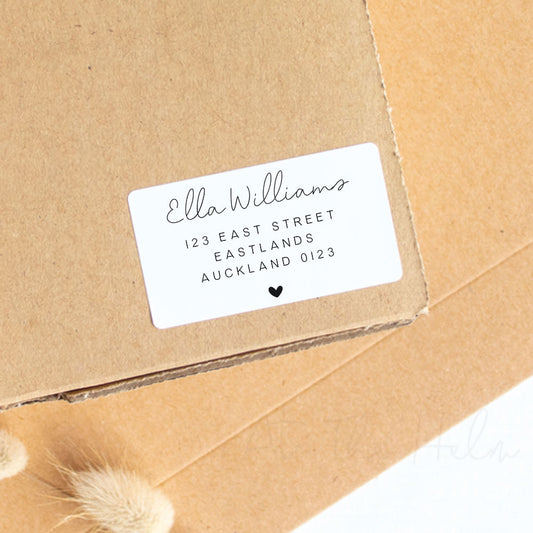 Return Address Labels - custom - White - At The Helm NZ