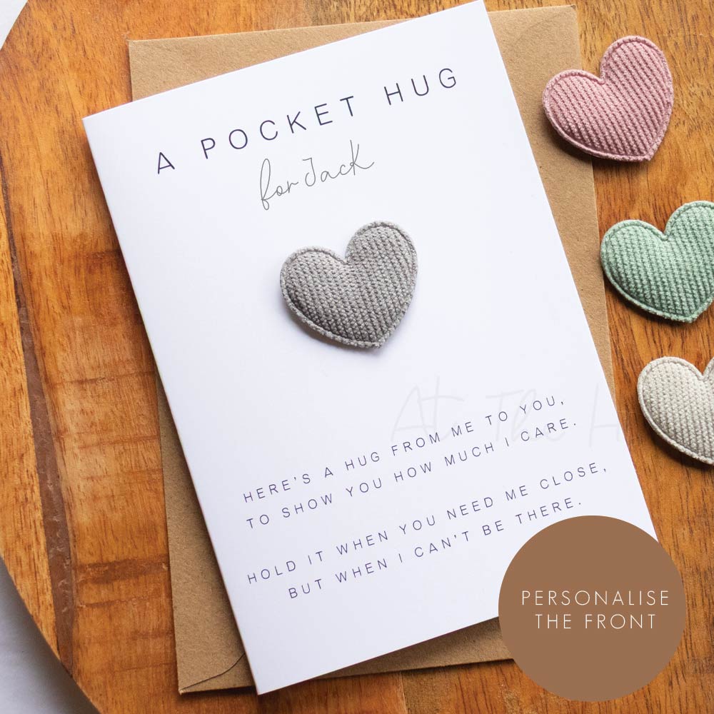 Heart Pocket Hug Greeting Card