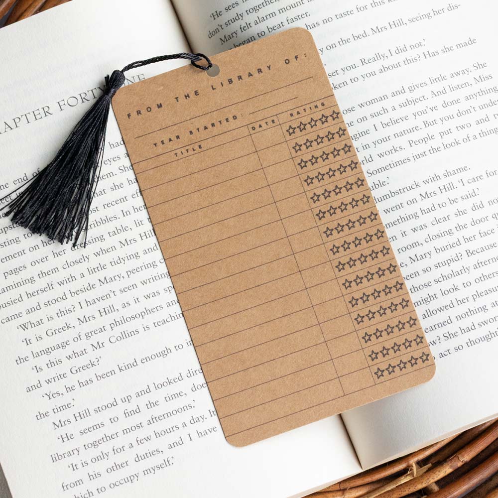 Reading Log Bookmark