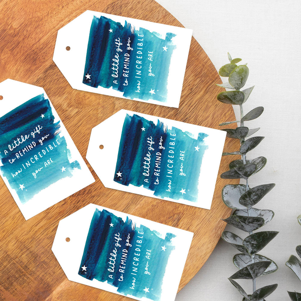 Printable Incredible Reminder Gift Tags - A4 Instant Digital Download