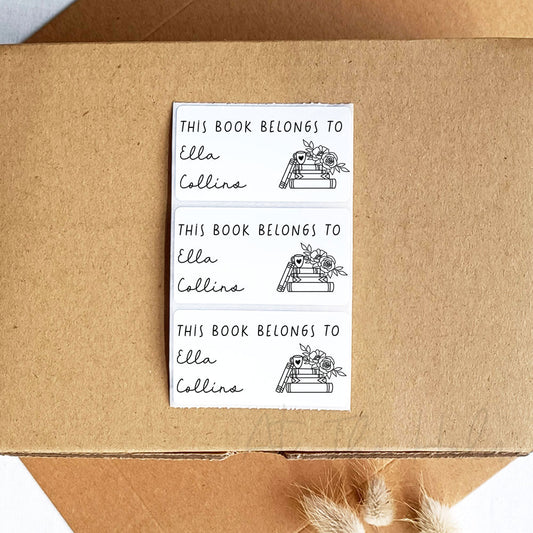 "This book belongs to" personalised book stickers - At The Helm NZ