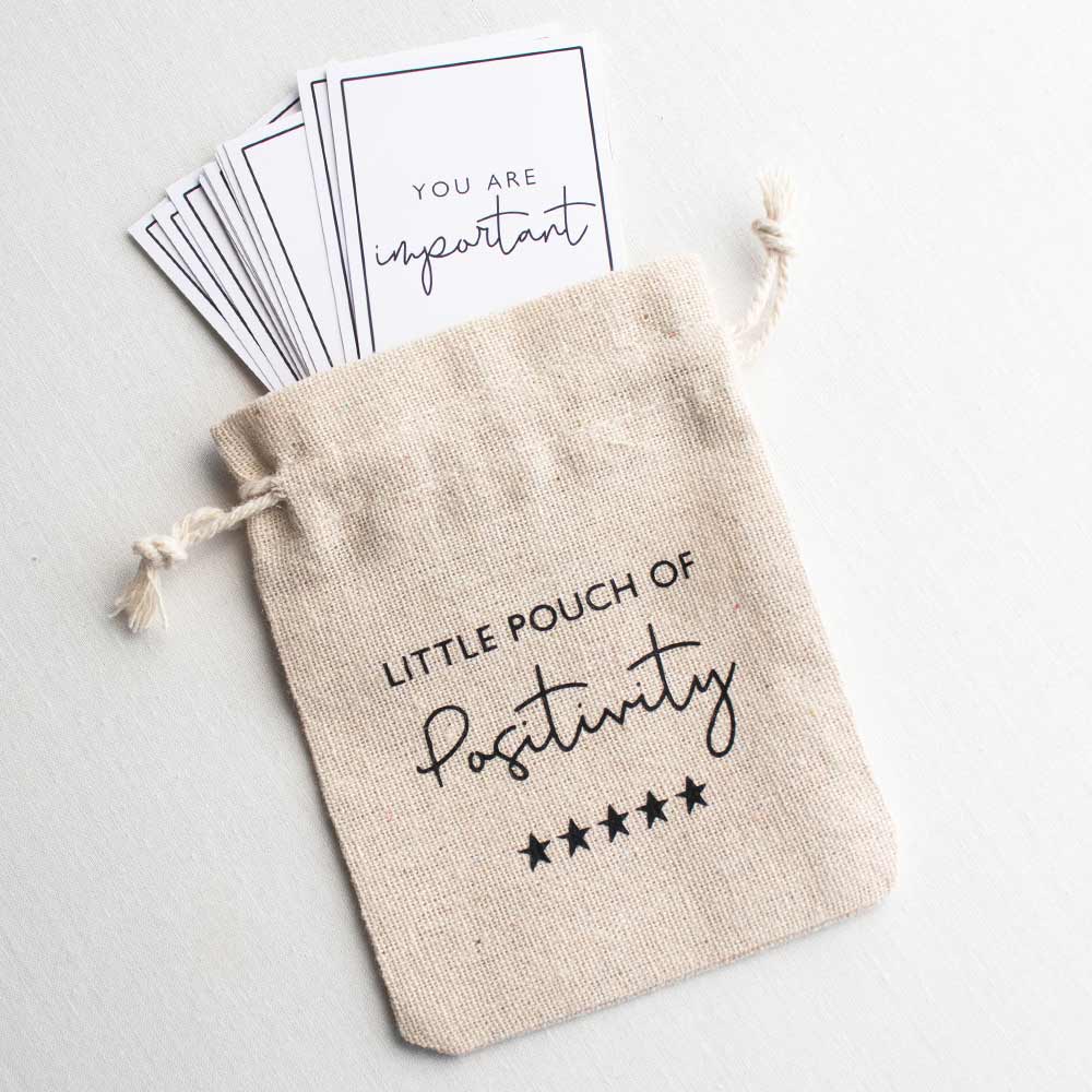Little pouch of positivity - Affirmation Cards - At The Helm NZ