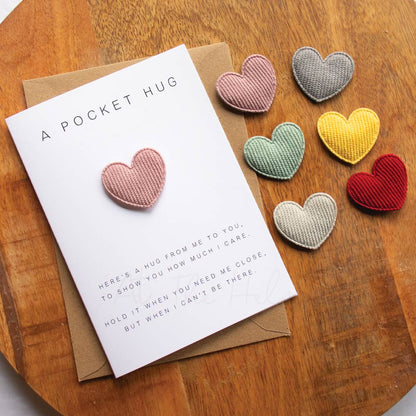 Heart Pocket Hug Greeting Card