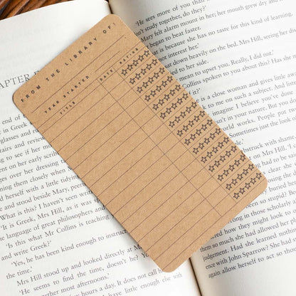 Reading Log Bookmark