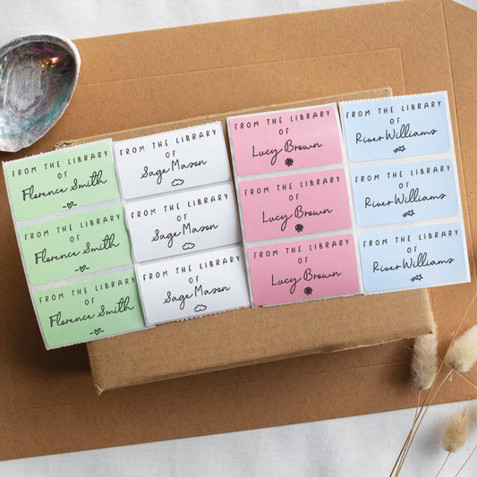 Personalised "From The Library Of " Children's Book Stickers