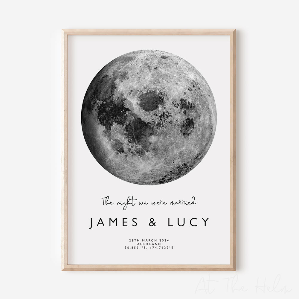 Custom Moon Phase Print - At The Helm NZ