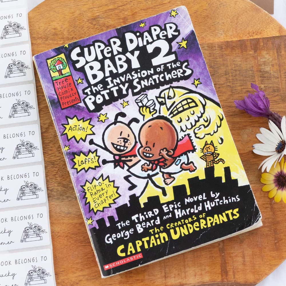 Super Diaper Baby 2, The Invasion Of The Potty Snatchers - Dav Pilkey | Pre-loved Children's Book